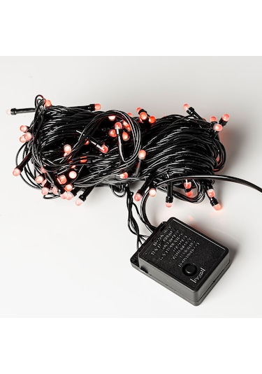 Yılbaşı Kırmızı Led Işık Eklemeli 80 Ampul 8 Metre