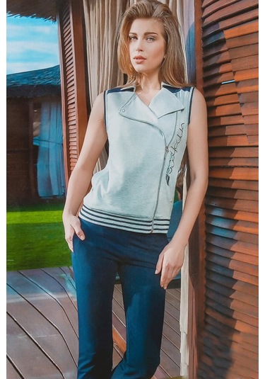 Bayan Pijama Tk 158 Gri Melanj