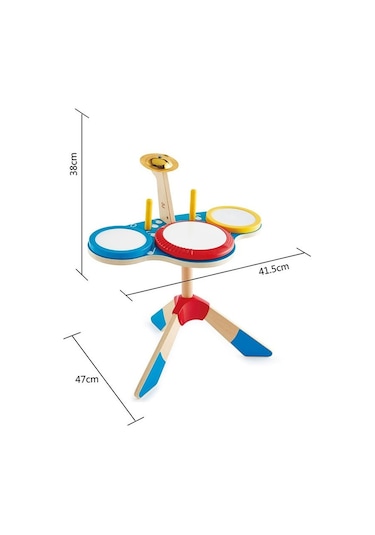 Hape Drum And Cymbal Oyuncak Davul Seti