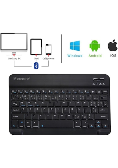 Tablet Ve Telefonlar Için Şarjlı Türkçe Bluetooth Klavye - Al2723