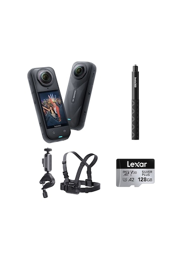 X5 Aksiyon Kamerası - Bisiklet Kiti 128 Gb Siyah