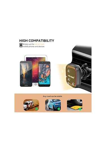 Ven-dens Vd-hd015 Premium Manyetik Araç Telefon Tutucu 360