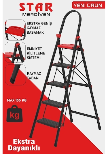 Devecioğlu 5 Basamaklı Star Geniş Basamaklı Merdiven