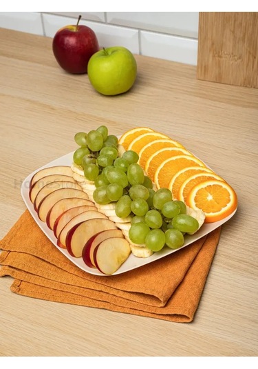 Al' Ternatıva Plastik Yemek Tabakları Seti, 12 Parça 152252210 Bej