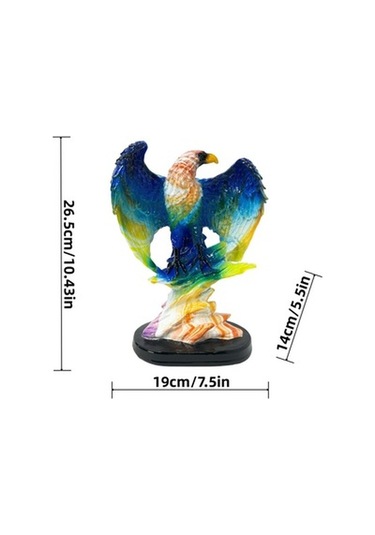 Lijinxu Reçine Heykeli Ev Dekoru Için Hediye Koridor Mavi