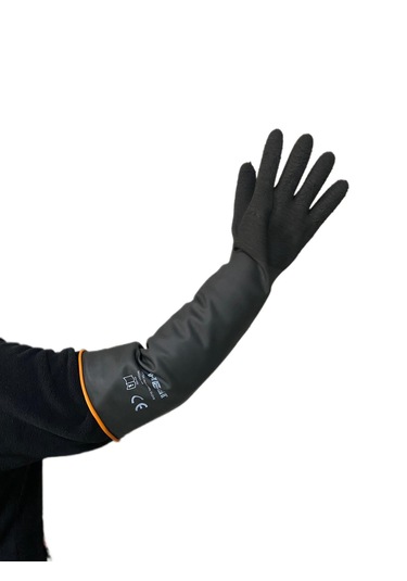 Hegi Hr Lateks Endüstriyel Uzun Asit Eldiveni 55 Cm