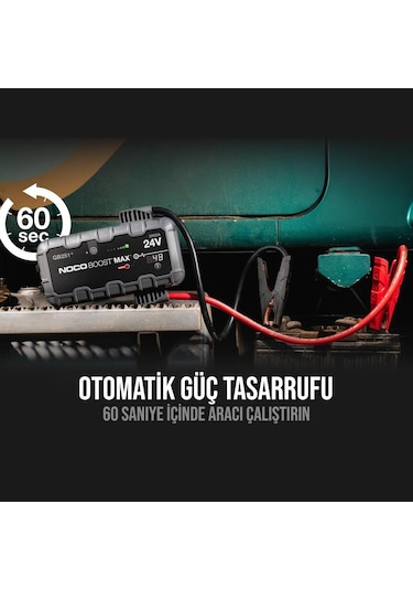 Noco Genius Gb251 24V 3000Amp Ultrasafe Lityum Akü Takviye + Powe