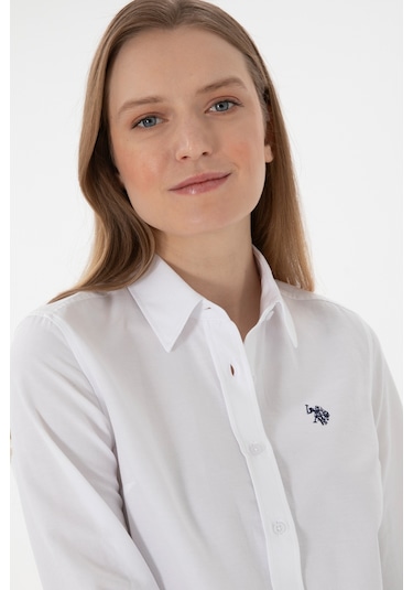U.s. Polo Assn. Kadın Beyaz Gömlek Basic 50307726-vr013 Beyaz
