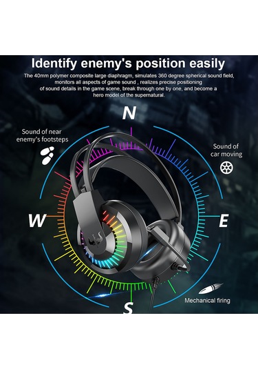 Leezsing Ovleng Gt68 Rgb Aydınlatmalı Oyun Kulaklığı - Mikrofonlu, 3.5mm Ve Usb Bağlantılı, Ayarlanabilir Ses Kontrollü