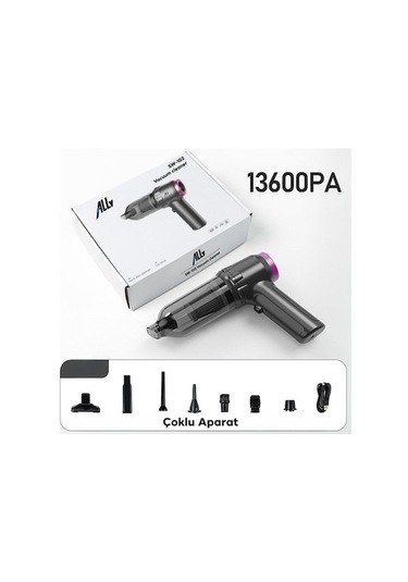 Gajeena 16000pa Süper Emme Gücü Kablosuz El Fırçası Motorlu 2 Seviye Ayarlanabilir Süpürge, Blower Ve Şişirici Fonksiyonlu Minyatür Araç Süpürgesi