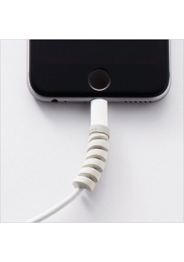 Telefon Şarj Kablo Koruyucu Silikon Spiral Usb Koruyucu 4lü Paket Belirtilmemiş Belirtilmemiş Turunc