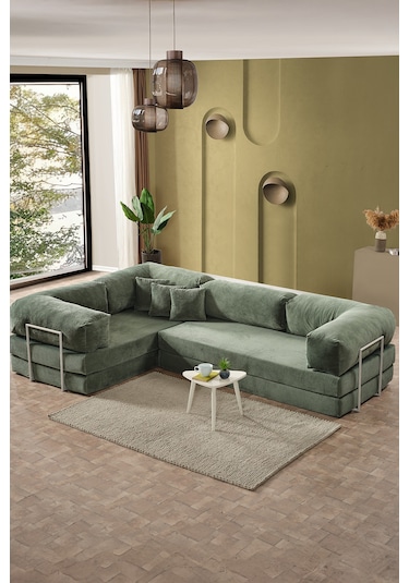 Legom Lucas Aktivite Koltuğu Yatak Olabilen Çok Amaçlı Kanepe L Koltuk Yeşil Yeşil