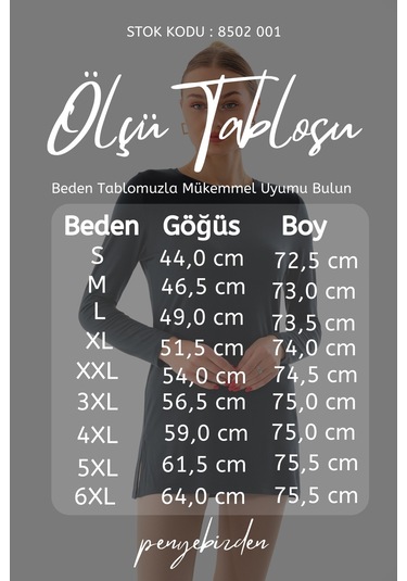 Kadın Viskon Full Likra Tunik-füme-füme Füme