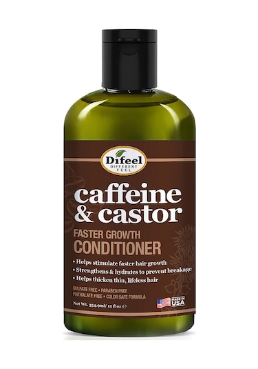 Difeel Caffeine & Castor Faster Growth Saç Kremi 354.9 ML