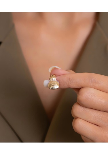 Bayar Gold 14 Ayar Altın Kese Kolye Ucu Sarı Altın