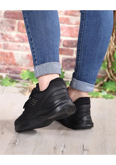 M.p. 242-1307 Zn 36-40 Siyah Sneaker Ayakkabı-siyah Siyah