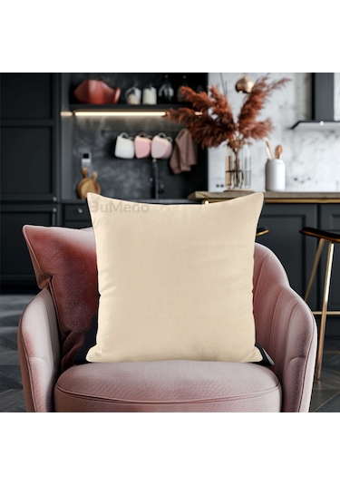 Dekoratif 4'lü Kırlent Yastık Kılıfı Seti - 42 X 42 Cm - Sarı