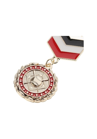 Magideal Suntek Vintage Yıldız Madalya Broş Çok Renkli