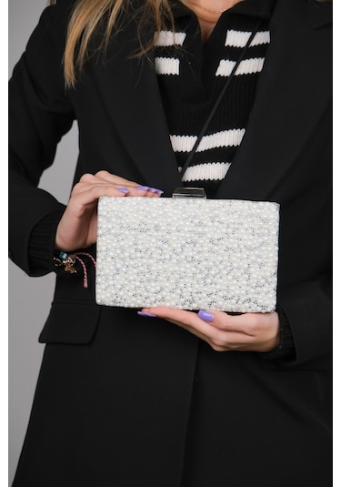 Luvishoes Osse Sedef İncili Kadın Abiye Çanta Çok Renkli