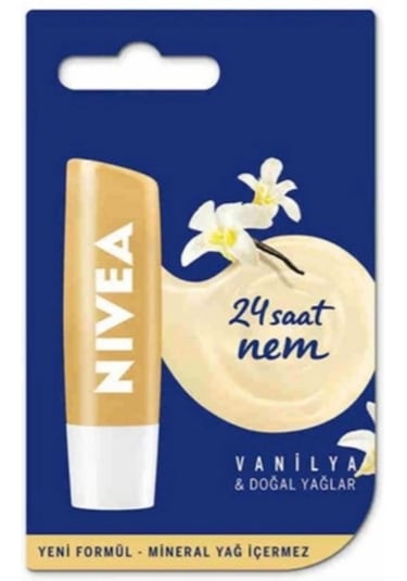 Nivea Lip Care Vanilyalı Dudak Nemlendirici Lipstick 5.5 ML x 2
