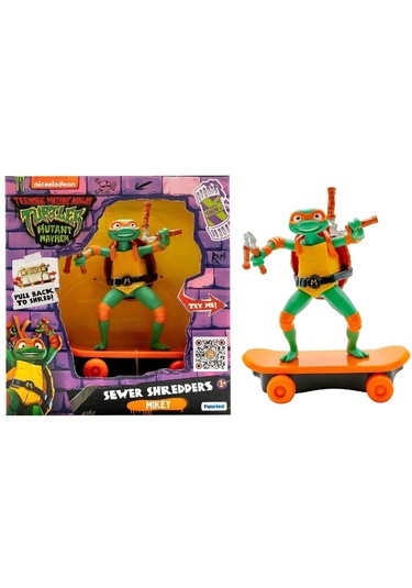 Tmnt Ninja Kaplumbağalar Çek Bırak Kaykay Figür Mikey