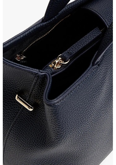 Tommy Hilfiger Monogramlı Kadın Lacivert Omuz Çantası Lacivert