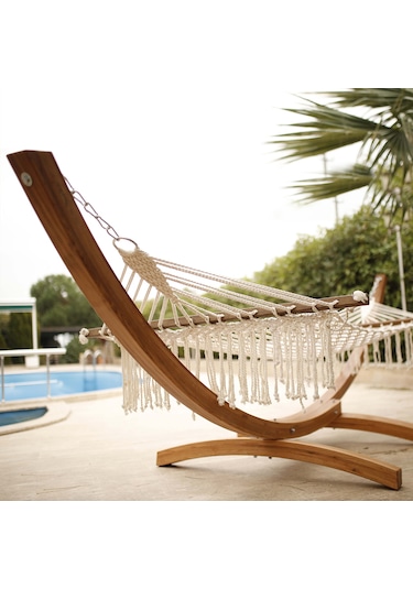 Antikahşap Antik Garden H4200 Ahşap Hamak Naturel