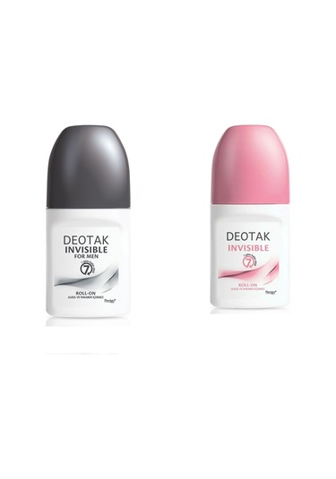 Deotak Invisible Kadın Roll-On Deodorant 35 ML + Deotak Invisible Erkek Roll-On Deodorant 35 ML