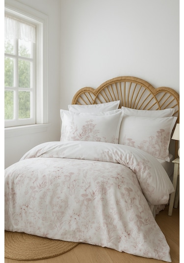 Senses Heather Nevresim Takımı Pudra Çift Kişilik Pudra