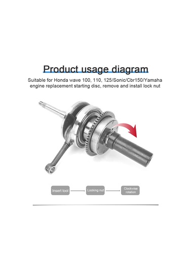 Motosiklet Debriyaj Somunu Sökün 4-pençeli Soket Başlangıç K22681