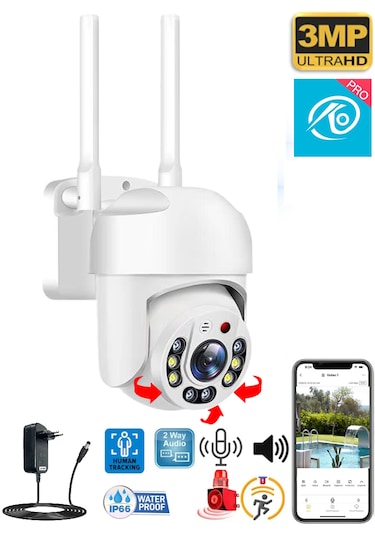 O-kam One3011 3mp Hareketli Wifi Akıllı Kamera , Yapay Zeka,