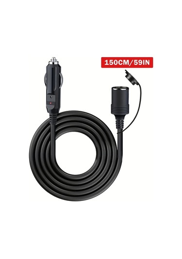 Dashanshop Clelo Ağır Hizmet Oto Çekme Kablosu 138 İnç 12v 24v Led Sigortalı Saf Bakır