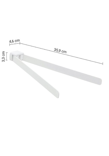 Pirenei Havluluk, İkili, 35.9 Cm - Mat Beyaz