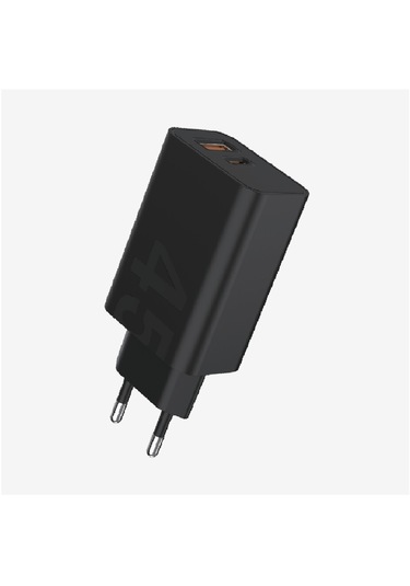 Linktech T462e Eco 45w Pd3.0 Qc4.0 Dual Şarj Adaptörü Siyah