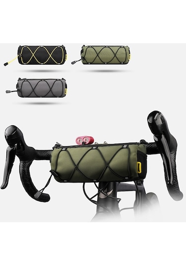 Rhinowalk Rk9103 2.4l Suya Dayanıklı Bisiklet Gidon Çantası Siyah