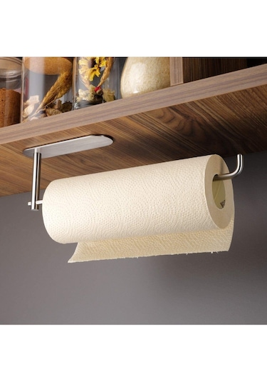 Zift Unique Paslanmaz Çelik Yapışkanlı Kağıt Havlu Askılığı Kağıt Havluluk Çelik