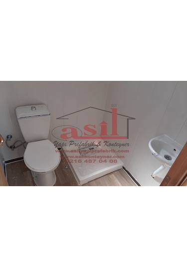 21M² Ahşap Desenli Betopanlı Çatı+Verandalı Modern Ev Konteyner