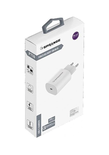Sprange 23w Pd 3.0 Usb-c Hızlı Şarj Adaptörü Pt18