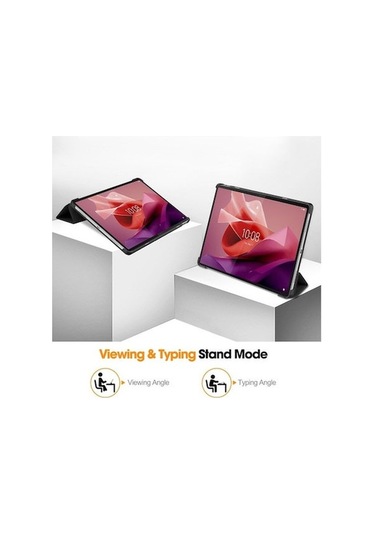 Dancemonkey Lenovo Tab P12 12.7 Kılıfı - Siyah, Hafif Koruma