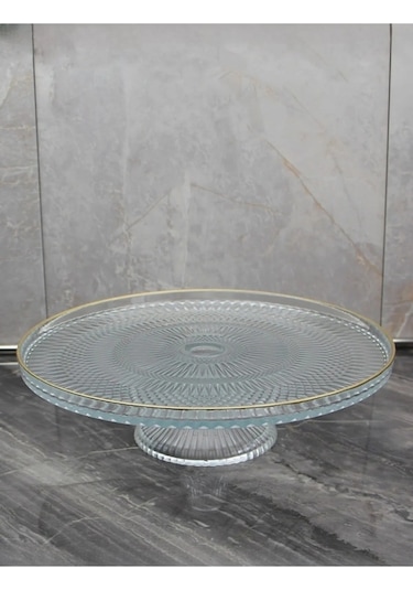 Palermo Ayaklı Kek Pasta Kurabiye Tatlı Sunum Tabağı 21cm