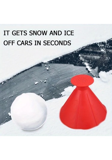 Elmpaly 4 Parça Araç Camı Buz Kazıyıcı Kar Küreği, 4 Renkli Plastik Kar Temizleme Aparatı