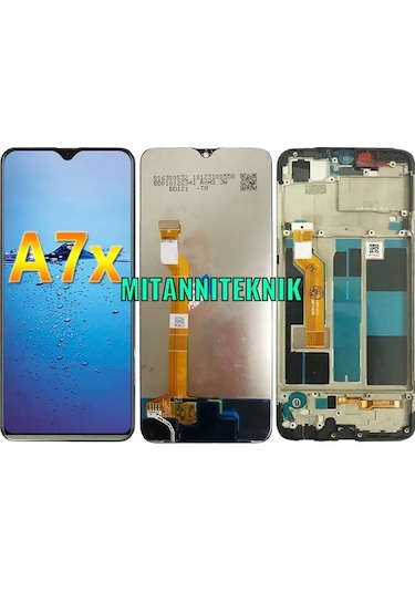 Oppo A7X Lcd Ekran Dokunmatik Çıtalı