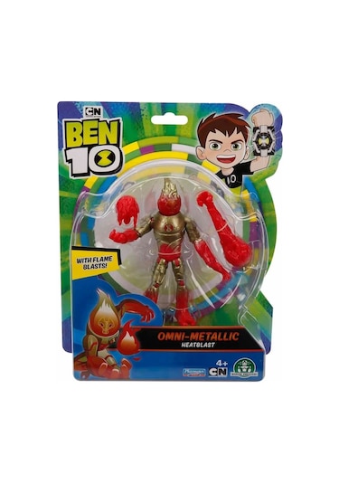 Ben 10 Aksiyon Figürler S1w13 - Omni-metallic Heatblast