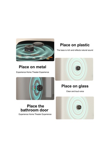 Gajeena Mini Bluetooth Hoparlör 5.0, 100'lü Hoparlör Bağlantısı, Eq Modları, Rgb Işık, Ip54 Su Geçirmez, Kemikiletim Teknolojisi, Beyaz