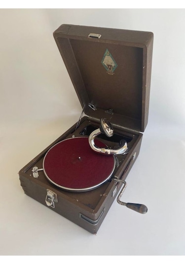 Molotov Sovyet Antika Çanta Gramofon 067