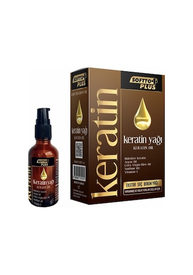 Softto Plus Keratin Ekstra Saç Bakım Yağı 50 ML