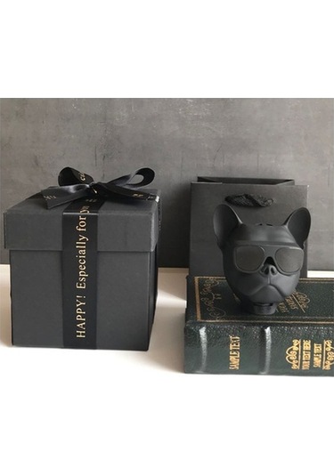 Flybuy Bluetooth Hoparlör Bull Dog Head, Kablosuz Subwoofer, Kompakt, Taşınabilir Ses Sistemi, Aile Ve Arkadaşlar İçin