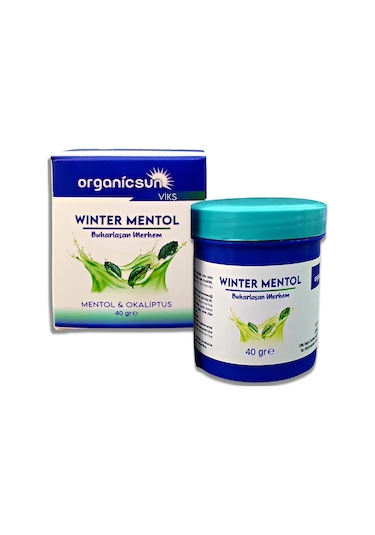 Organicsun Winter Mentol Buharlaşan Merhem Viks 40 G