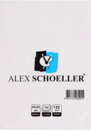 Alex Alx-9814 Resim Kağıdı 25x35 120gr 10lu Poşet 120.25