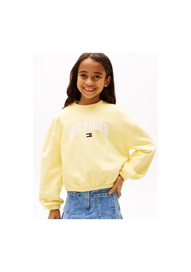 Kız Çocuk Th Varsity Sweatshirt - Sarı Citronella